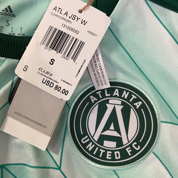 Women's Adidas Atlanta United FC 22/23 Away Jersey Size S Green H55831 $80 NEW - Picture 6 of 6